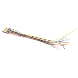 ESU - 51993 - Wire harness, 18-pin Next18 socket to open wires, 88mm, with Heat Shrink Tube