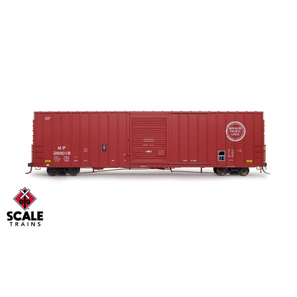Scale Trains HO ExactRail 60' PC&F 7633 Appliance Box Car Missouri Pacific "Buzzsaw, 1975 As Delivered"