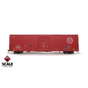 Scale Trains HO ExactRail 60' PC&F 7633 Appliance Box Car Missouri Pacific "T&P, Buzzsaw, 1975 As Delivered"