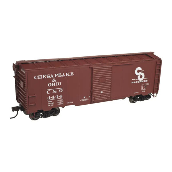 Atlas HO Trainman Kit 40' 1937 AAR Box Car Chesapeake & Ohio