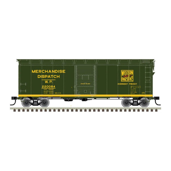 Atlas HO Trainman Kit 40' 1937 AAR Box Car Western Pacific "Merchandise Dispatch"