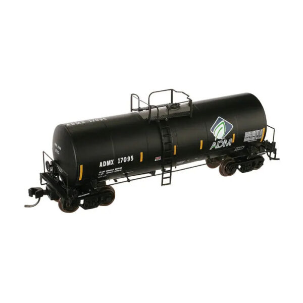 Atlas HO 17,600 Gallon Tank Car ADM "Leaf with Conspicuity Stripes"