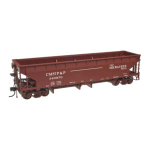 Atlas HO 70 Ton Hart Ballast Car Milwaukee Road "CMStP&P" 3 Pack