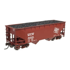 Atlas HO Trainman 2 Bay Offset Hopper Milwaukee Road "CMStP&P" 3 pack