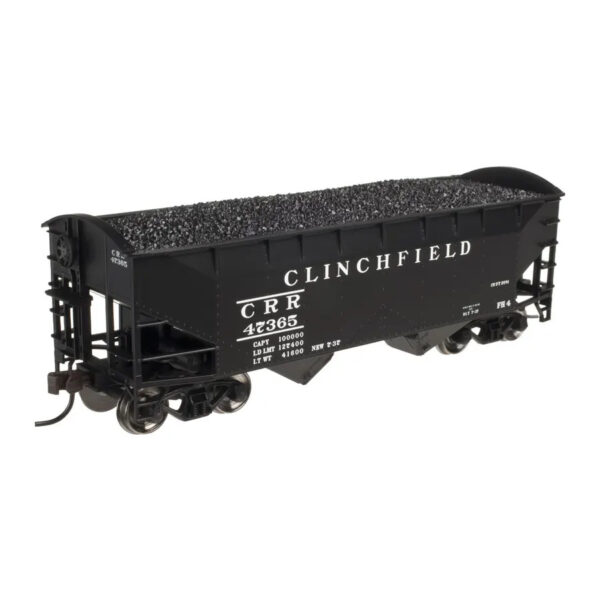 Atlas HO Trainman 2 Bay Offset Hopper Clinchfield 3 pack
