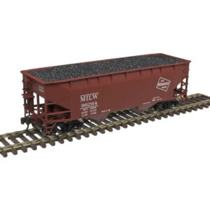 Atlas HO Trainman 2 Bay Offset Hopper Milwaukee Road 3 pk