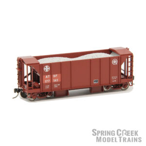 Spring Creek Exclusive HO Bowser 70 Ton 2 Bay Ballast Hopper with Side Chutes Santa Fe "Quality Logo, Patched"