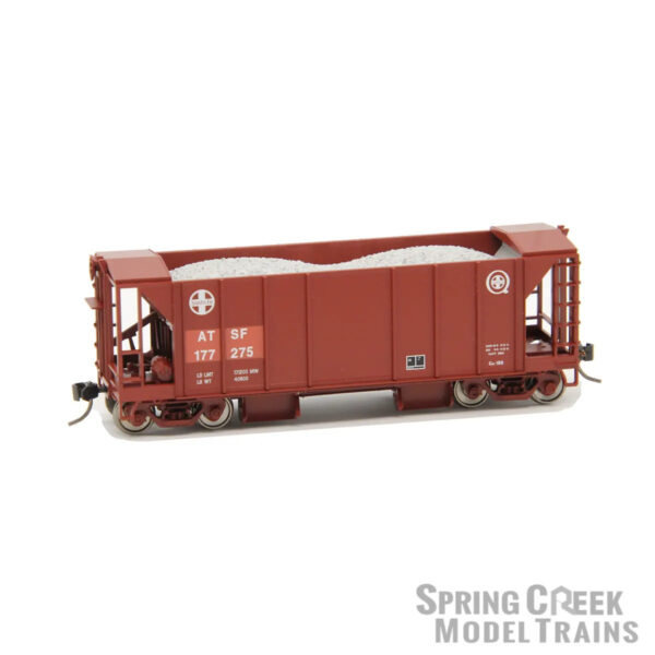 Spring Creek Exclusive HO Bowser 70 Ton 2 Bay Ballast Hopper with Side Chutes Santa Fe "Quality Logo, Patched" - Image 3