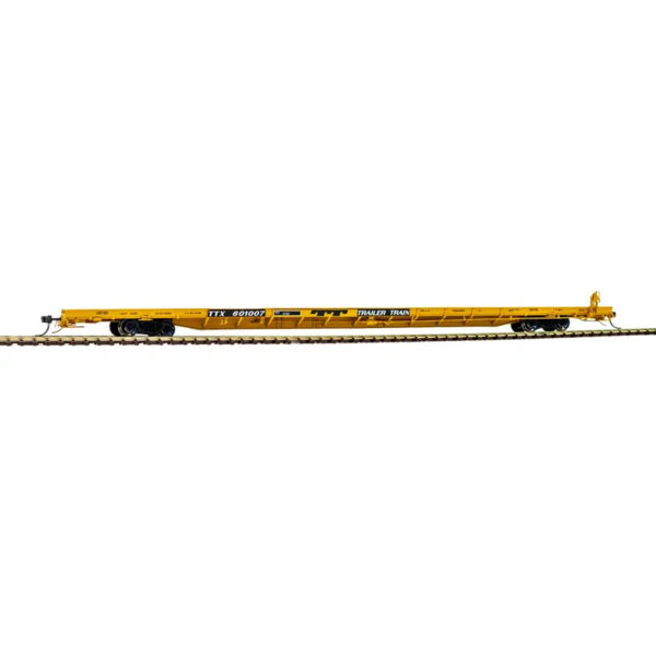Atlas HO 89' F89-J Flat Car Trailer Train "TTX, 1970s"