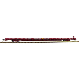 Atlas HO 89' F89-J Flat Car Trailer Train "TTX, Brown"