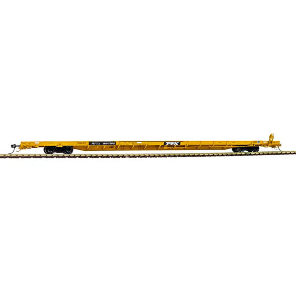 Atlas HO 89' F89-J Flat Car Trailer Train "RTTX, Speed Logo Triple Hitch"