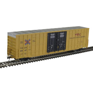Atlas HO 60' Gunderson 7550 Double Door High Cube Box Car TTX "TBOX, Red Logo"