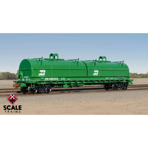 Scale Trains HO Rivet Counter Thrall 48' 2-Hood Coil Car Burlington Northern