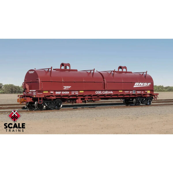 Scale Trains HO Rivet Counter Thrall 48' 2-Hood Coil Car BNSF "Single Wedge"