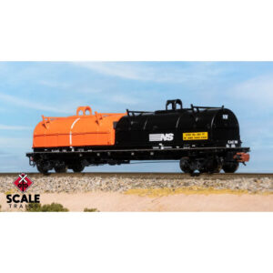 Scale Trains N Rivet Counter Thrall 48' 2-Hood Coil Steel Car Elgin Joliet & Eastern "Mismatch Hoods NS Black"