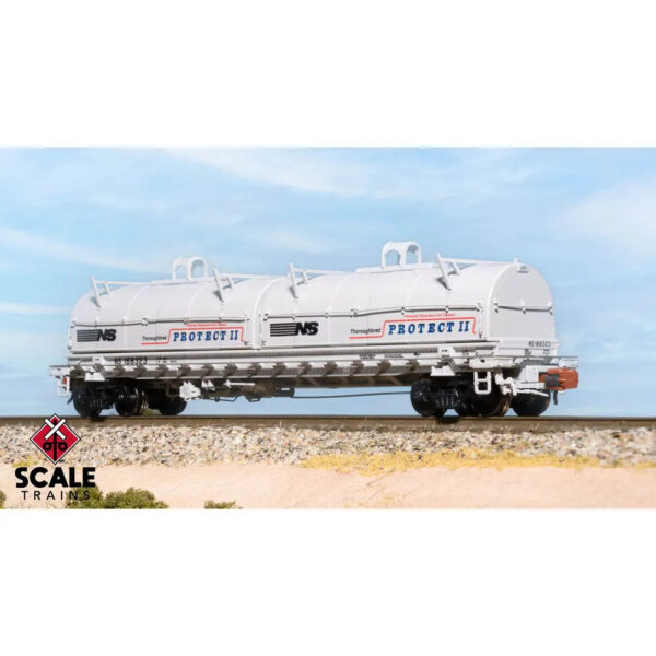 Scale Trains N Rivet Counter Thrall 48' 2-Hood Coil Steel Car Norfolk Southern "Protect II"