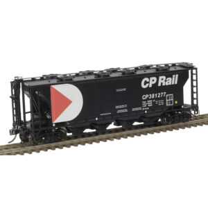 Atlas HO Slab Side Covered Hopper Canadian Pacific "8 Hatch, Open Sill"