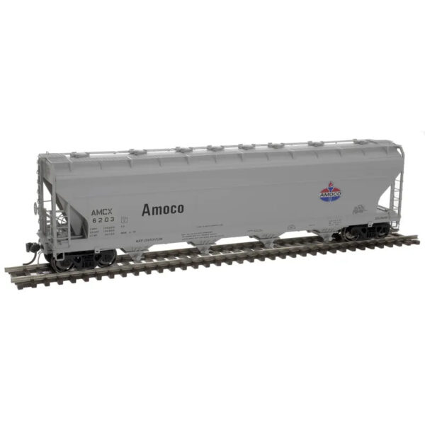 Atlas HO ACF 5250 Plastics Covered Hopper Amoco "AMCX"