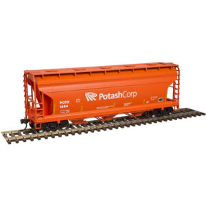Atlas HO Trainman ACF 3560 Covered Hopper Potash Corp "POTX"