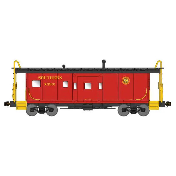 Bluford Shops N International Car Company Bay Window Caboose Phase 1 Southern "Roman Lettering"