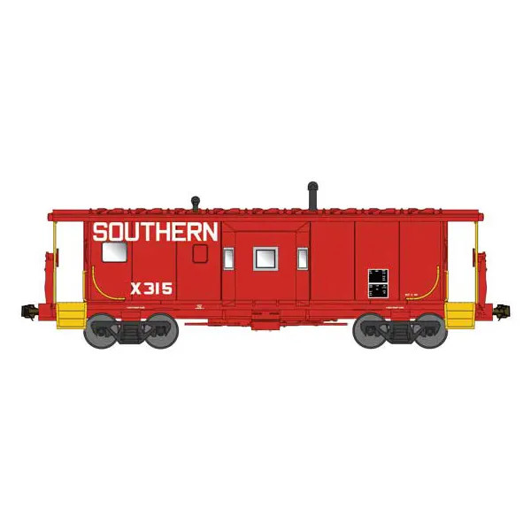 Bluford Shops N International Car Company Bay Window Caboose Phase 1 Southern "Red"