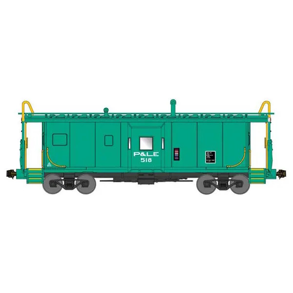 Bluford Shops N International Car Company Bay Window Caboose Phase 2 Pittsburg & Lake Erie "Jade Green"