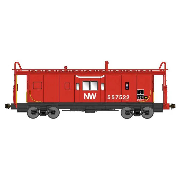 Bluford Shops N International Car Company Bay Window Caboose Phase 3 Norfolk Western "Post 1971"