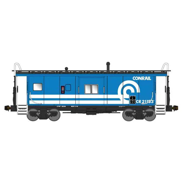Bluford Shops N International Car Company Bay Window Caboose Phase 4 Conrail