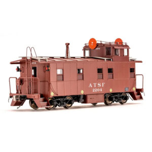 Class One Model Works HO ATSF Peaked Roof Caboose Santa Fe "2200s - Wig-Wag"
