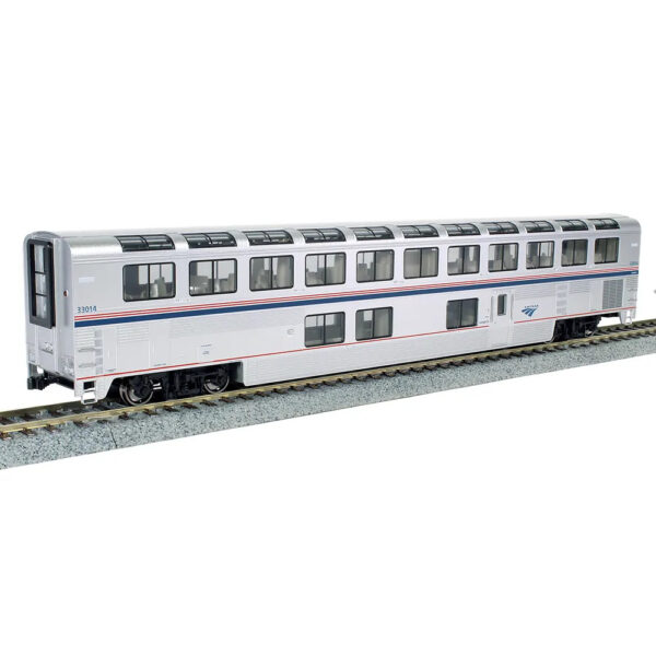 Kato HO Superliner Lounge Amtrak "Phase VI" w/ Lights