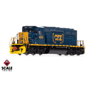 Scale Trains N Rivet Counter SD40-3 CSX "Boxcar, Yellow Plow" w/ DCC & Sound #4042