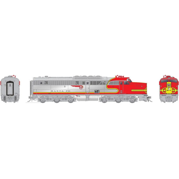 Rapido HO Alco PA-1 Santa Fe "Repowered" w/ DCC & Sound