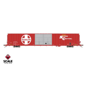 Scale Trains HO Rivet Counter 86' Thrall Box Car Santa Fe "Super Shock Control"