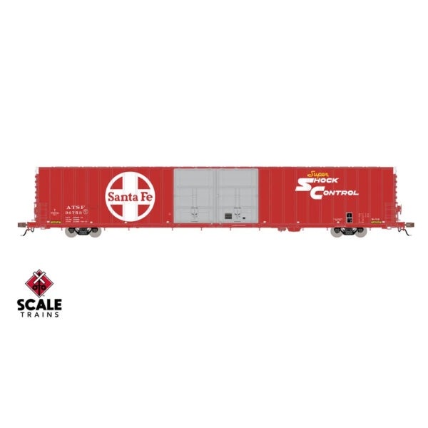 Scale Trains HO Rivet Counter 86' Thrall Box Car Santa Fe "Super Shock Control"