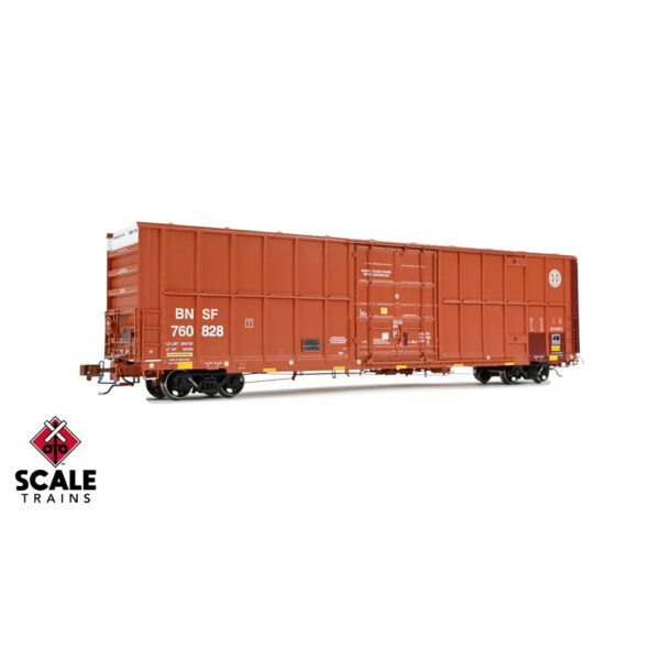 Scale Trains HO Rivet Counter 60' Trinity 7500 High Cube Box Car BNSF "Conspicuity Stripes"