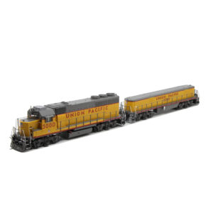 Rapido HO GP40 and Slug Union Pacific "Red Frame Stripe" w/ DCC & Sound #3000 & S-300