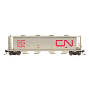 Intermountain N NSC 4550 Cylindrical Covered Hopper Round Hatch Canadian National "International Service, Red Lettering"