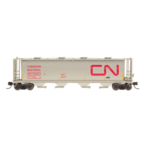 Intermountain N NSC 4550 Cylindrical Covered Hopper Round Hatch Canadian National "International Service, Red Lettering"
