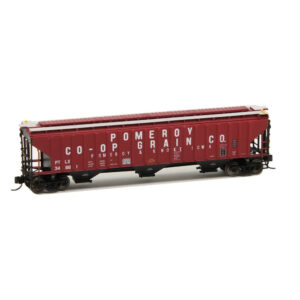 Intermountain N Pullman Standard 4750 Covered Hopper Pomeroy Co-Op Grain "Pomeroy & Knoke, Iowa"