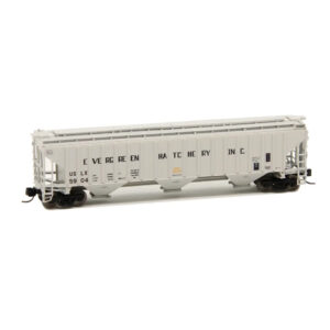 Intermountain N Pullman Standard 4750 Covered Hopper Evergreen Fish Hatchery