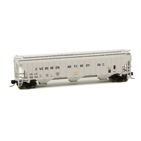 Intermountain N Pullman Standard 4750 Covered Hopper Evergreen Fish Hatchery