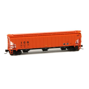 Intermountain N Pullman Standard 4750 Covered Hopper Illinois Central Gulf "Orange, Plain"