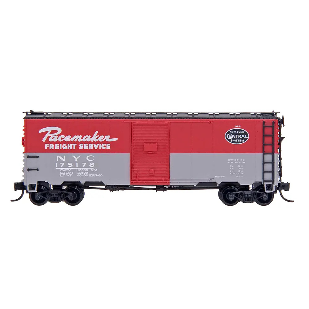 Intermountain N 40' Postwar Box Car New York Central "1960 Pacemaker, Youngstown Door"