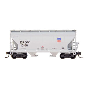 Intermountain N ACF 2970 2 Bay Covered Hopper Union Pacific "D&RGW, Shield"