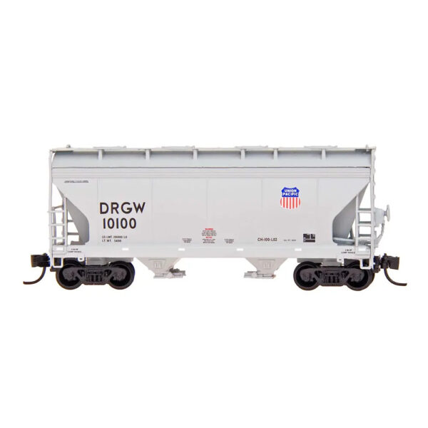Intermountain N ACF 2970 2 Bay Covered Hopper Union Pacific "D&RGW, Shield"