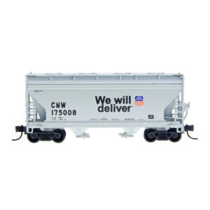 Intermountain N ACF 2970 2 Bay Covered Hopper Union Pacific "CNW, We Will Deliver"