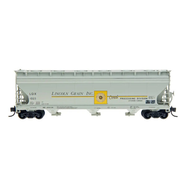 Intermountain N ACF 4650 Covered Hopper Lincoln Grain "LGIX, Cereal"