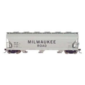 Intermountain N ACF 4650 Covered Hopper Milwaukee Road "Gray"
