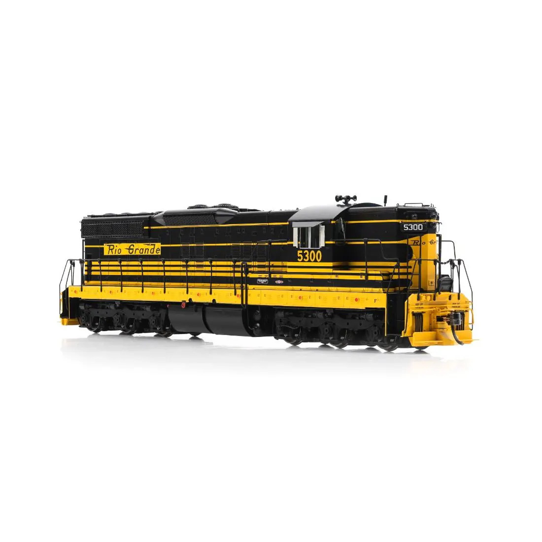 Rapido HO SD7 Denver & Rio Grande "Bumble Bee" w/ DCC & Sound