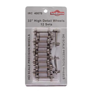 Intermountain HO High Detail Brass 33" Wheels (.110" Tread Width) 12 Pack